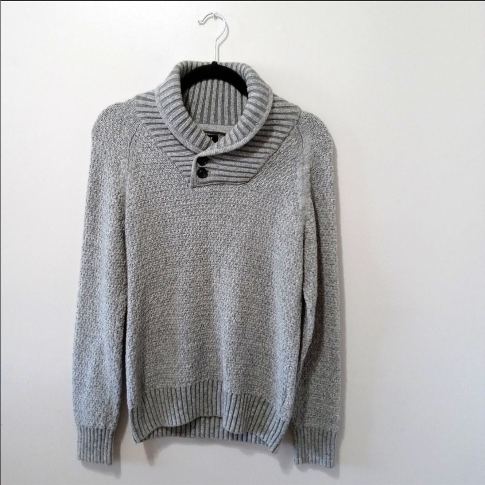 H&M Knit Cowl Neck Gray Sweater Size Extra Small